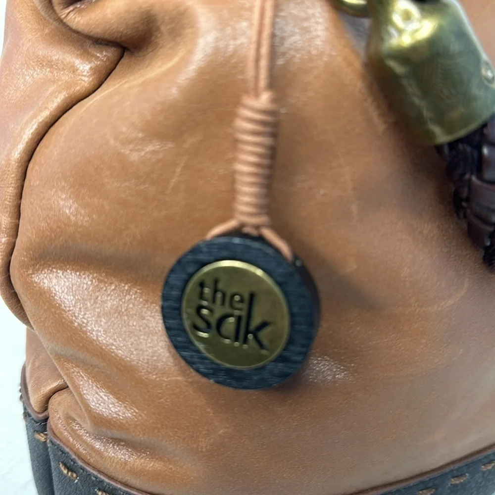 The Sak Leather Bag Brown with Great Detail
